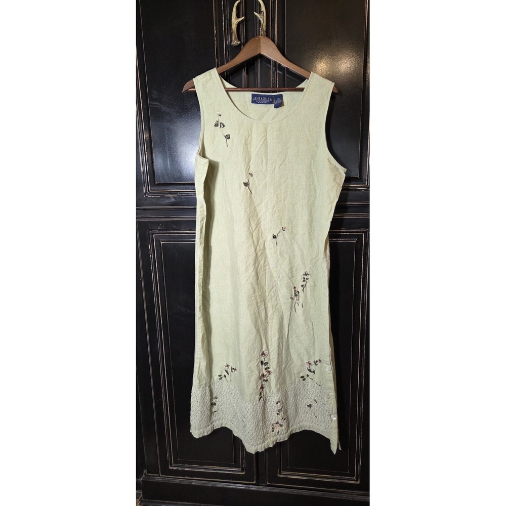 Vintage Jane Ashley 1X Embroidery Dress, 100% Cotton,  Fall, Festival, Casual